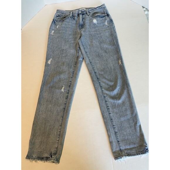 Pistola Jeans Women's Size 27 Light Blue 5-Pocket Distressed Denim Blue - Picture 11 of 13